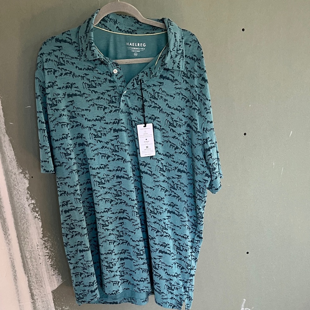 Men's Blue Patterned Shirt
